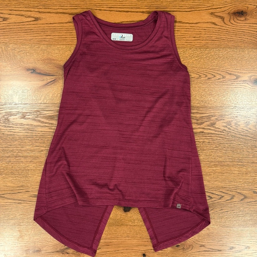 Levelwear golf shirt.  Red/mauve size medium